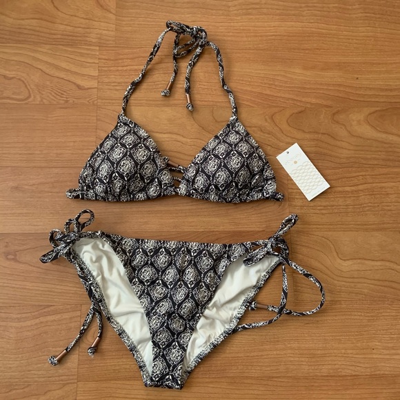 Eberjey Printed Triangle Top and Bottom - Picture 2 of 10